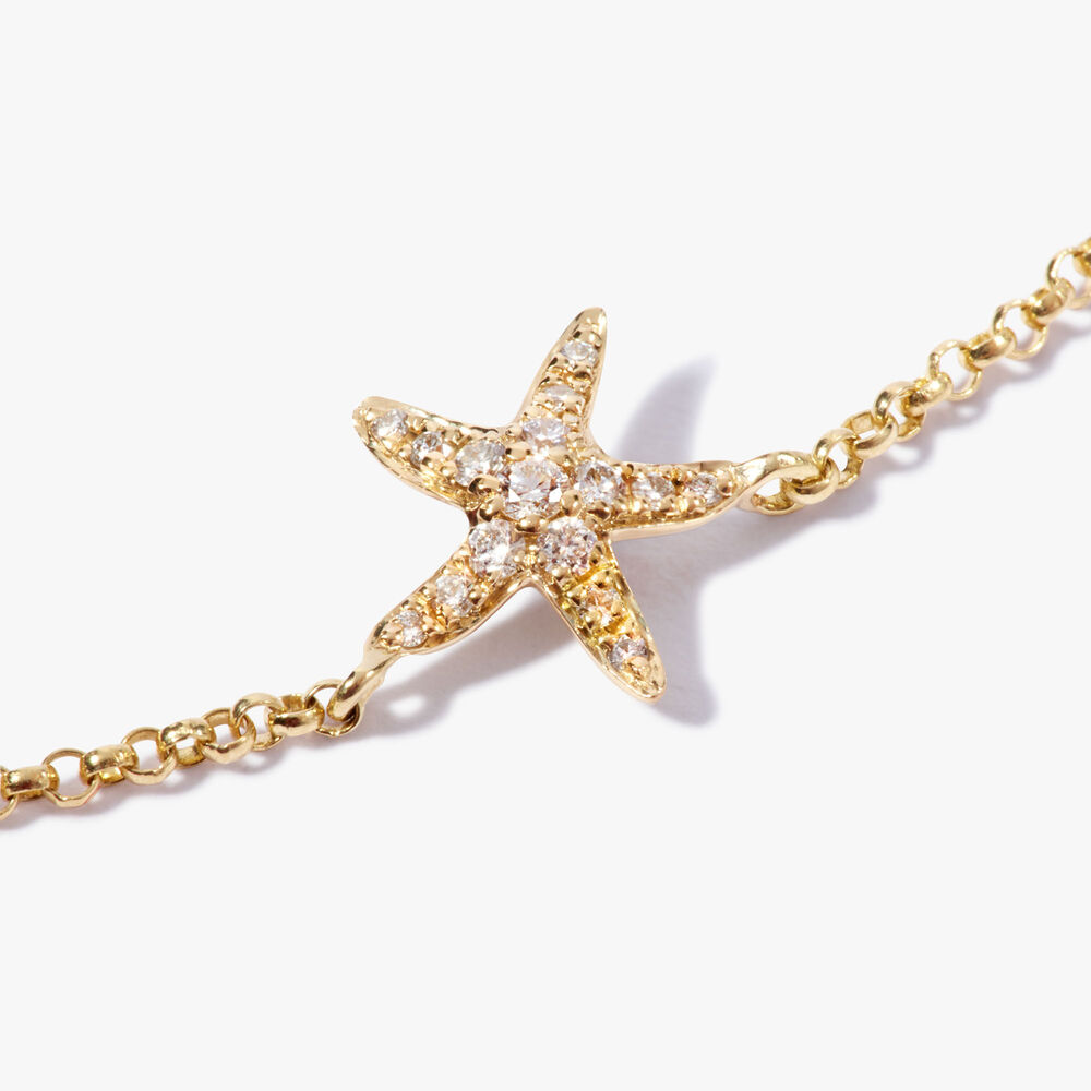 Love Diamonds 18ct Yellow Gold Starfish Bracelet | Annoushka jewelley